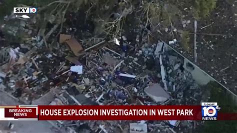 Video shows moment house exploded in West Park。